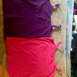 Purple and pink tank top size S brand blue brand